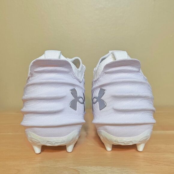 Under Armour Blur Smoke Suede 2.0 MC White Football Cleats 3027978-101 Men's 8.5 - Picture 5 of 7